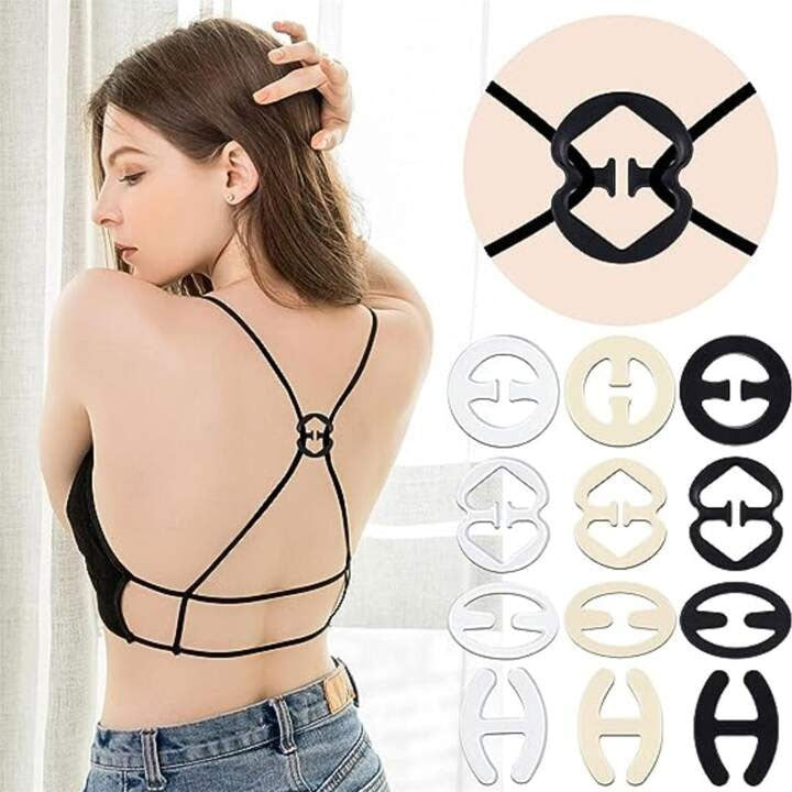 16PCs Invisible Bra Strap Buckle Clips Anti-Slip Holder