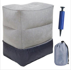 Inflatable Foot Rest for Plane: Adjustable Travel Foot Rest Stool