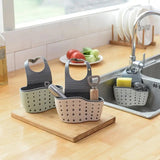 Kitchen Sink Rack Holder Wall Hanging Basket Storage Suction Cup Organizer