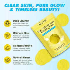 Kojic Acid Turmeric Brightening & Gentle Exfoliating Cleansing Face Pads
