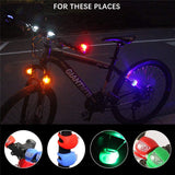 Silicone LED Bike Bicycle Light Taillights Headlight for Night Riding Cycling 4Pcs