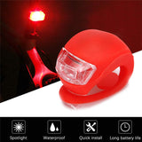 Silicone LED Bike Bicycle Light Taillights Headlight for Night Riding Cycling 4Pcs