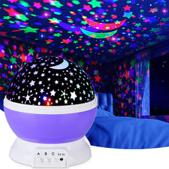 Galaxy Star Projector Rotating LED Night Light