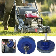 Lawn Mower Blade Sharpener Balancer Grinder Wheel Stone Tool