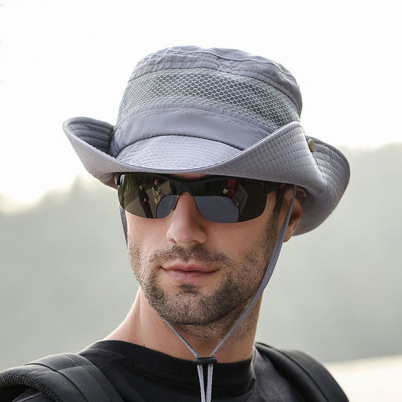 Fisherman Breathable Sun Hat for Men Women Hiking Fishing Beach Travel Outdoor