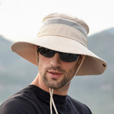 Fisherman Breathable Sun Hat for Men Women Hiking Fishing Beach Travel Outdoor