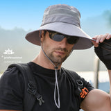 Fisherman Breathable Sun Hat for Men Women Hiking Fishing Beach Travel Outdoor