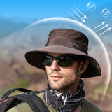 Fisherman Breathable Sun Hat for Men Women Hiking Fishing Beach Travel Outdoor