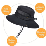 Fisherman Breathable Sun Hat for Men Women Hiking Fishing Beach Travel Outdoor