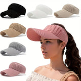 Empty Top Hat for Women Outdoor Sunshade Hat Summer Running Hiking Hat UV Protection