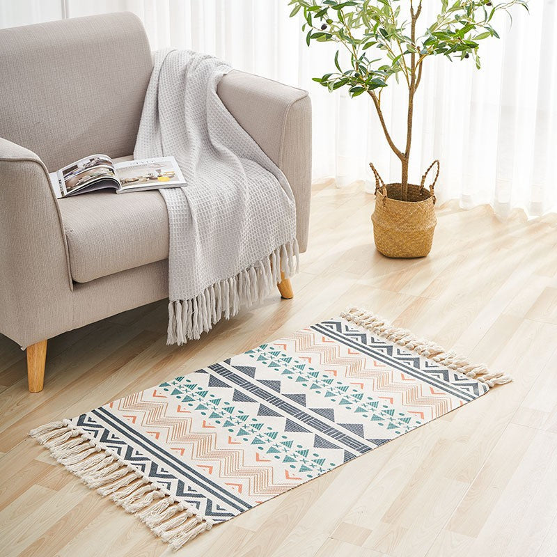 Marlow Floor Rug Boho Area Rugs Machine Washable Living Room Bedroom Carpet
