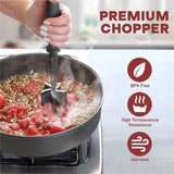 Non Stick Mix Meat Chopper Masher Smasher for Ground Beef