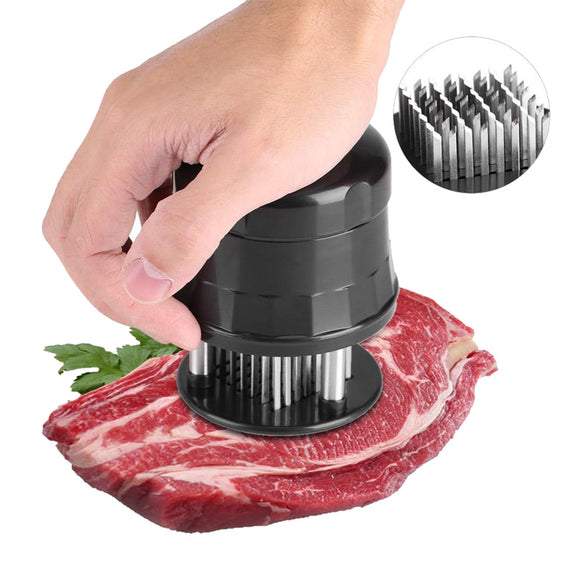 Meat Tenderizer with 56 Stainless Steel Prongs Needle Tool