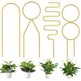 4 Pcs Metal Indoor Plants Trellis Set