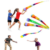 2Pcs Meteor Planet Sandbag Sensory Training Hand Throwing Ribbon Rainbow Ball