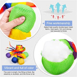 2Pcs Meteor Planet Sandbag Sensory Training Hand Throwing Ribbon Rainbow Ball