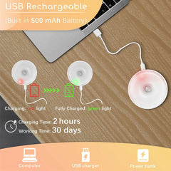 Motion Sensor Night Light Rechargeable Carbinet Induction Lamp