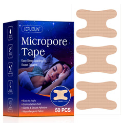 Mouth Tape for Night Use, Soft Fabric Lip Strips with Gentle Adhesive Hold