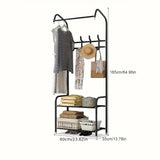 Multifunctional Clothes and Shoe Rack Clothes Coat Rail Garment Dress Hanging Rack