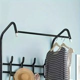 Multifunctional Clothes and Shoe Rack Clothes Coat Rail Garment Dress Hanging Rack