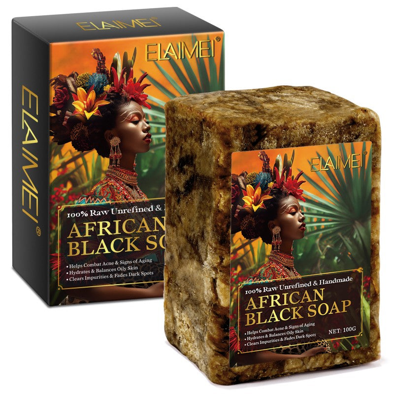 100% Natural African Black Soap – Anti-Ageing, Acne, Spot Removal, Handmade