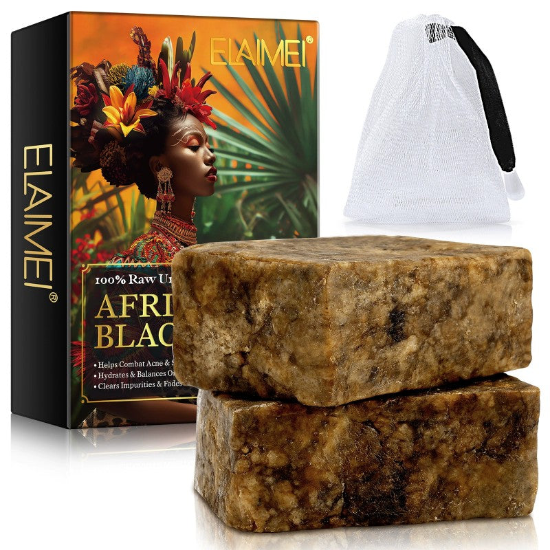 100% Natural African Black Soap – Anti-Ageing, Acne, Spot Removal, Handmade
