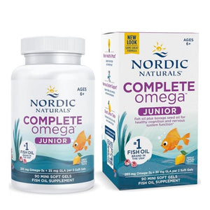 Nordic Naturals Complete Omega JR. 283mg Omega-3 +35mg GLA 90 Mini Softgels