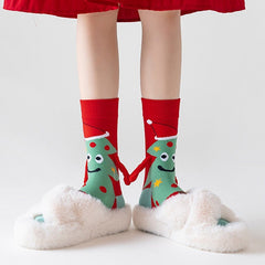 Magnetic Hand Holding Socks Novelty Funny Christmas Stocking Xmas Secret Santa Gag Gifts for Women Men