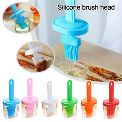 Resistant Pancake Brush Barbecue Oil Brush Oil Brush With Bottle Oil Dispenser