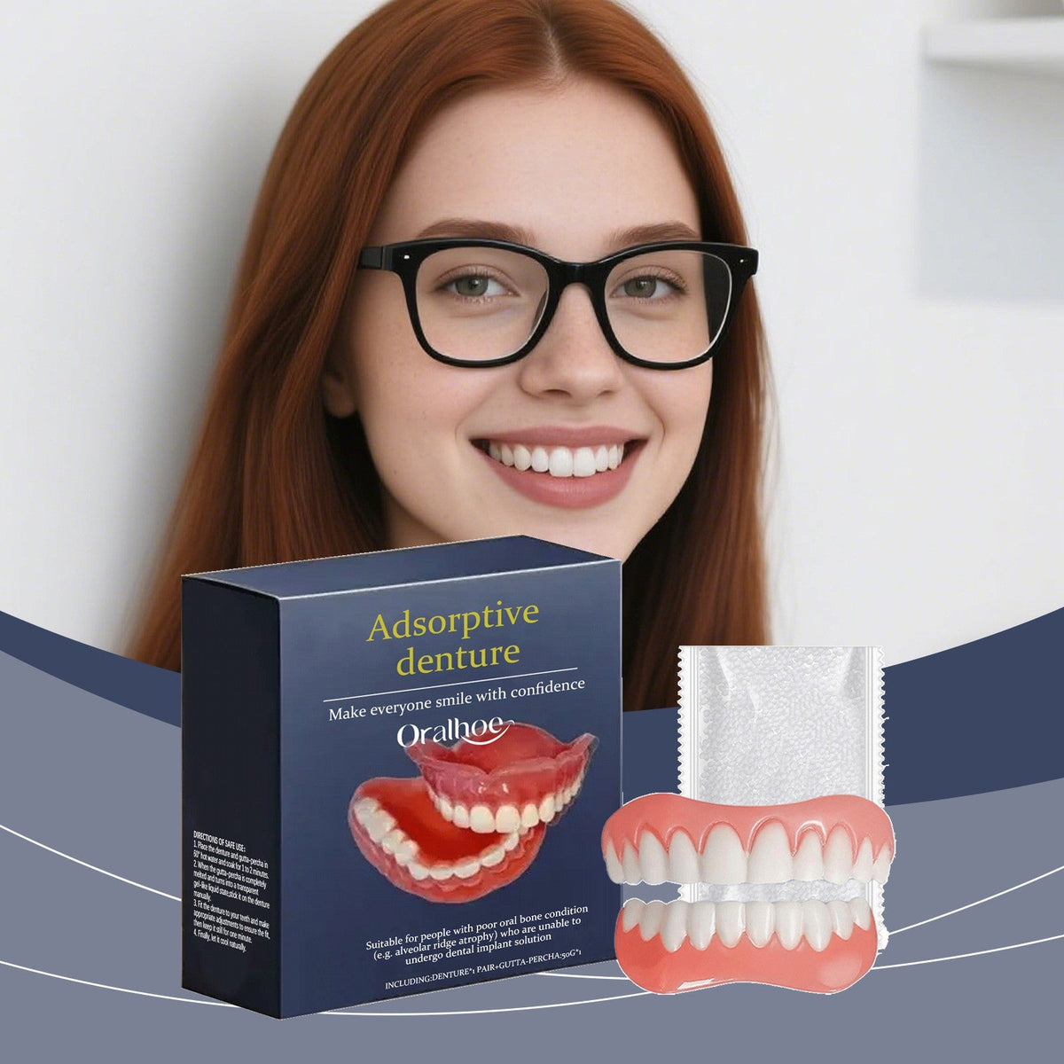 Dentures Adsorptive ﻿Decoration Set Comfortable Modification Teeth Gap Improving