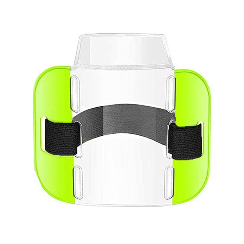 2Pcs PVC Id Arm Badge High Visibility Holder With Adjustable Strap