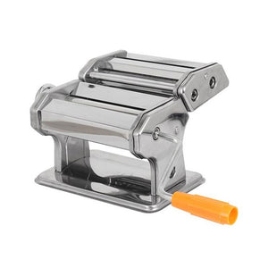 Stainless Steel Manual Pasta Maker Machine with 6 Adjustable Thickness Settings