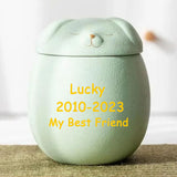 Personalized Dog Urn Cat Urn Pet Ashes Keepsake Memorial Ceramics Ashes Funeral Urn