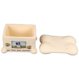 Pet Cremation Urns Resin Ashes Keepsake for Dog Cat with Photo Frame