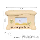 Pet Cremation Urns Resin Ashes Keepsake for Dog Cat with Photo Frame