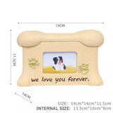 Pet Cremation Urns Resin Ashes Keepsake for Dog Cat with Photo Frame