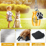 Stainless Steel Small  Pet Urns Keychain for Dogs Ashes Keepsake