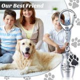 Stainless Steel Small  Pet Urns Keychain for Dogs Ashes Keepsake