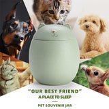 Personalized Dog Urn Cat Urn Pet Ashes Keepsake Memorial Ceramics Ashes Funeral Urn