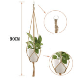 Plant Hanger Flower Basket Hemp Rope Net Pot Holder