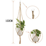 Plant Hanger Flower Basket Hemp Rope Net Pot Holder