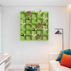 18/25/36/49/64/72 Pockets Hanging Planter Vertical Wall Mounted Planting Grow Bags