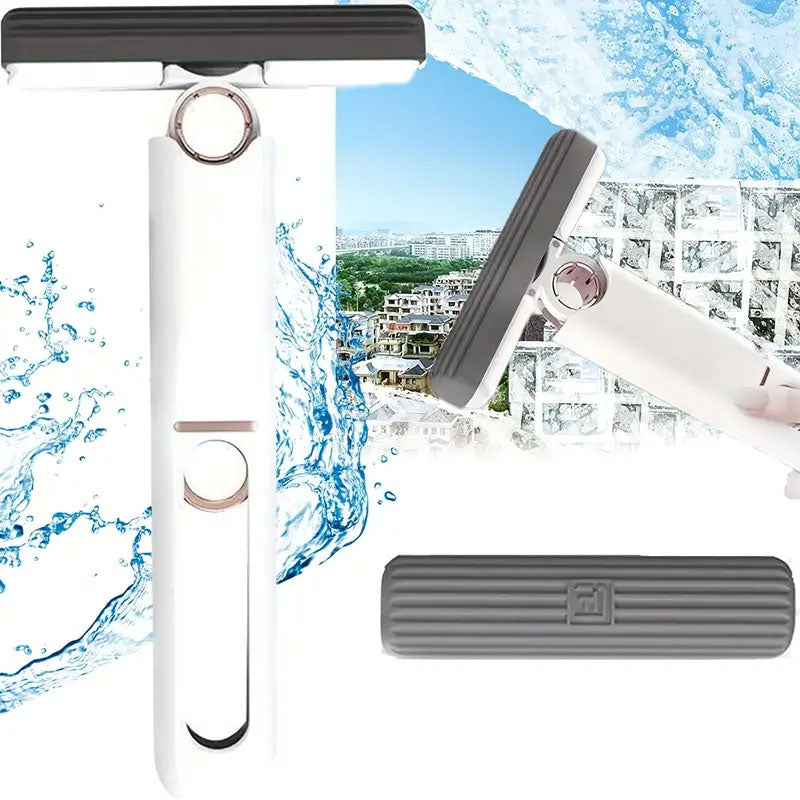 Portable Mini Sponge Mop Hands-Free Cleaning Tool