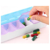 Portable Weekly Pill Organizer Box 7 Day Compartments Travel Medication Holder