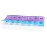 Portable Weekly Pill Organizer Box 7 Day Compartments Travel Medication Holder