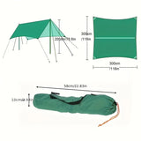 Rain Fly Rain Tarp Beach Shade Hammock Camping Tarp for Hiking Outdoor