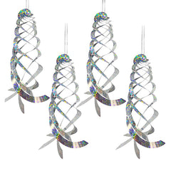 Rotating Reflective Rod Bird Repeller 4Pcs Set