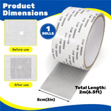 Screen Window Repair Tape 2M Self-Adhesive Durable Fiberglass Mesh Tape