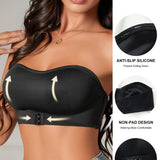 Seamless Wireless Front Buckle Strapless Bra