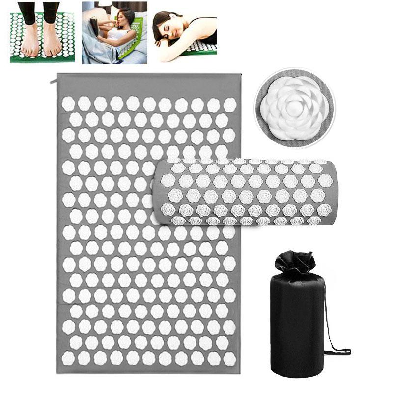 Rose Shape Spike Acupressure Mat Yoga Cushion Body Massager